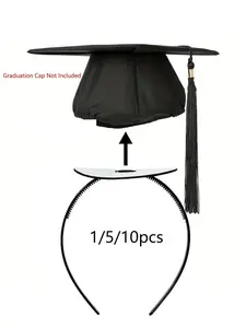 1/5/10 PCS Graduation Cap Liner Adjustable Headbands, Secure Fit for Graduates & Women, Keep Hairstyles in Place, Essential Graduation Cap Accessory, Grad Cap Headbands