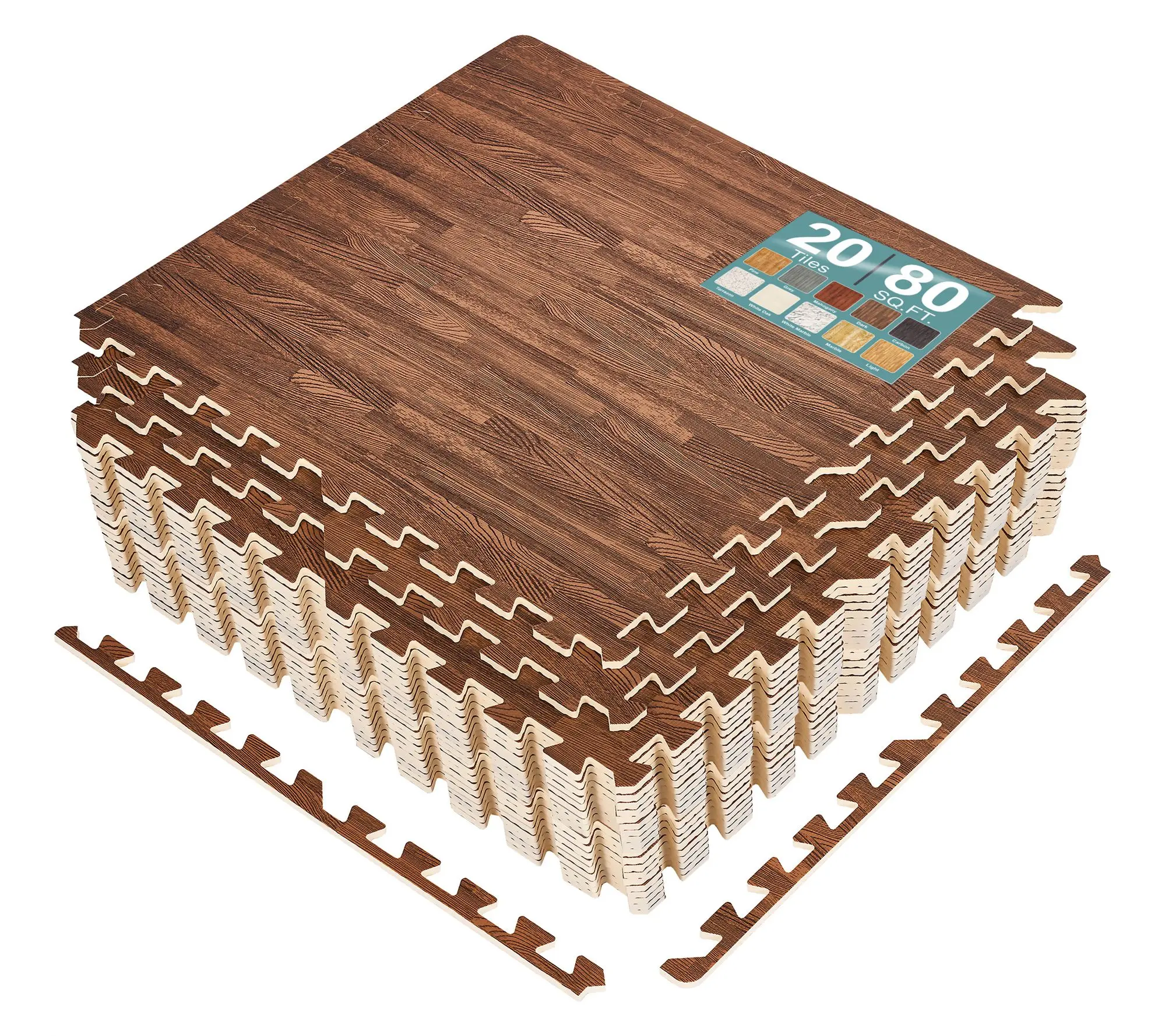 Sorbus Foam Interlocking Floor Tile 20 Tiles, Covers 80 Sq. Ft.