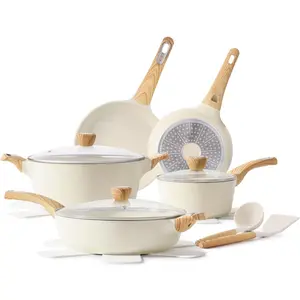 SENSARTE Ceramic Cookware Sets - Nonstick Pots and Pans Set