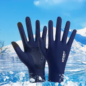 Summer Antislip Ice Silk Sports Gloves - Thin, Non-Slip Biker Gloves for Outdoor Fishing, Cycling, Antislip Sports Gloves, Biker Sports Gloves