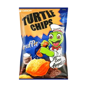 ORION Korean Turtle Chips Black Truffle Flavor 160g - Crunchy Snack