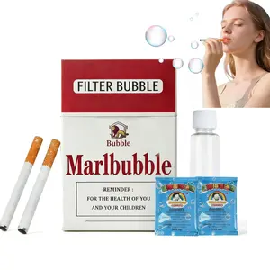 Bubble Cigarette StressRelief Toy, Fake Cigarette Shape,Mini Bubble Blower,Bubble Sticks, Relaxation Tool,Suitable for Birthday/ChristmasParty Gifts, for Men & Women（Newly Upgraded Version）