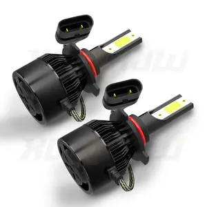 For Honda Civic 2006 2007 2008 2009 2010 2011 2012 2013 2014 2015 2016 2017 2018 2019 2020 2X 9005 HB3 LED Headlights Bulbs High Beam 6500K White Model Compatible Automotive Parts