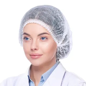 120 Pcs Disposable Bouffant Caps, 21 Inches Hair Nets for Women and Men, Polypropylene Non-Woven Hair Nets for Food Service Workers, Labs, Hospital, Salon, Kitchen (White)