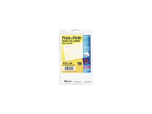 Avery 05452 Print or Write Removable Multi-Use Labels, 1-1/2 x 4, White, 150/Pack