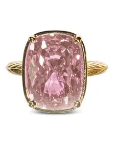 Sterling Silver Elongated Cushion Pink Sapphire CZ Cocktail Ring Sterling Silver Elongated Cushion Pink Sapphire CZ Cocktail Ring