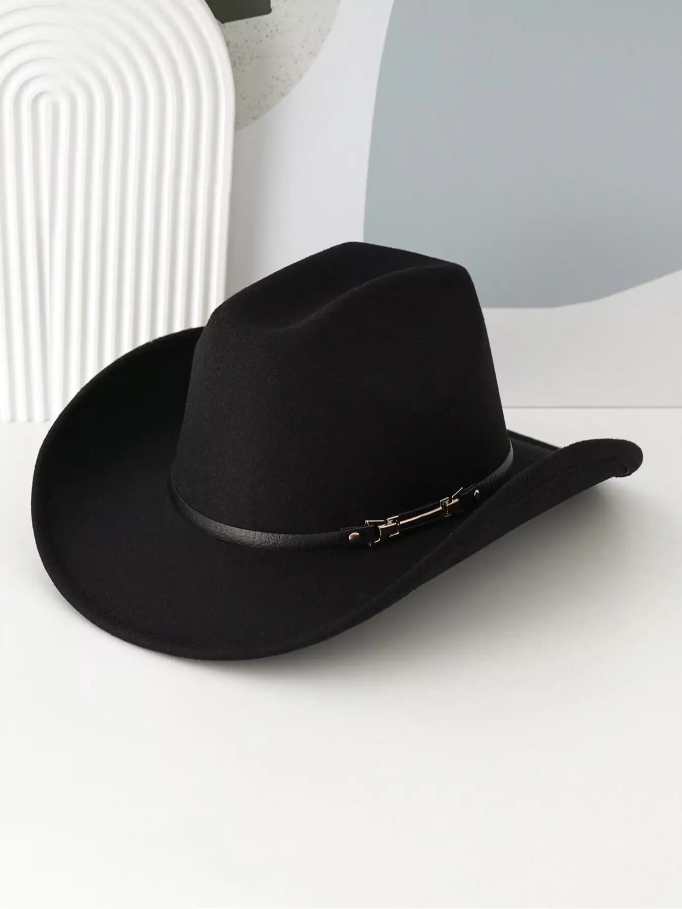 1 Piece Cowboy Hat, Fashionable Hats, Stylish Hat, Classic Cowboy Hat for Women & Men - Western Cowboy Outfits for Cowboy Party, Music Festival - Wide Brim Cowgirl Hat with Bling for Halloween, Christmas - Madero Fedora Hat for Winter, Outdoors
