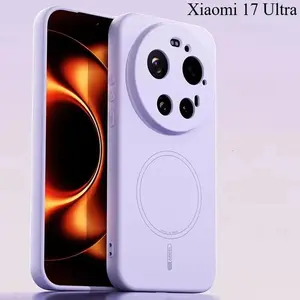 For Xiaomi 17 PRO Case Luxury liquid silicone magnetic skin-friendly TPU Cover For Mi Xiaomi 17 Ultra 17ProMax Shockproof Funda