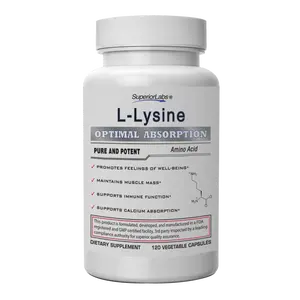 Superior Labs L-Lysine - Alpha-Amino Acid for Human Nutrition Healthcare Supplement
