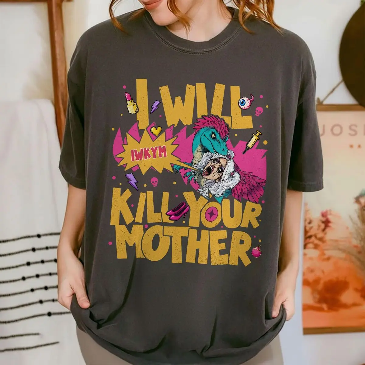 Comfort Colors Samantha I Will K*Ll Your Mother Shirt, Dungeon Crawler Carl Mongo Shirt, Dcc Fan Merch, Dungeon World Shirts, Unisex Short Sleeve Tee, Crewneck Top