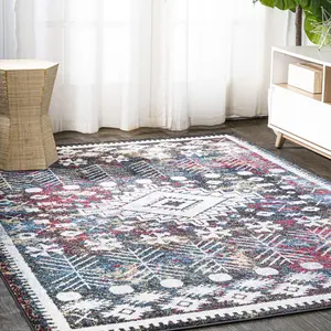 JONATHAN Y Dhiya Distressed Kilim Indoor Area Rug; for Living Room, Kitchen, Bedroom, Dining Room, Office