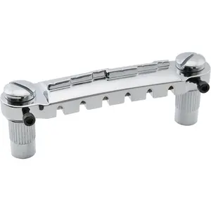 Pro 52.5mm Pre-set Intonatable Wraparound Bridge Tailpiece for Epiphone Les Paul Junior LP Style Guitar, Chrome