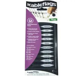 Kableflags KFA063 Cable Identification Tags (Entertainment Pack)