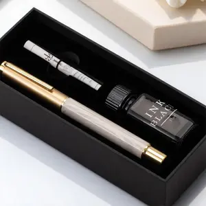 Fountain Pen Gift Box Set, 1 Set Business Signature Pen with Ink Combination, Portable Professional Writing Tool for Office School Student Aesthetic Pens Art Pen