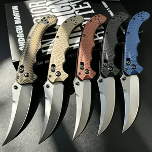The 865 compact EDC folding knife features a rugged, durable textured handle, making it an essential tool for camping, fishing, and everyday use.