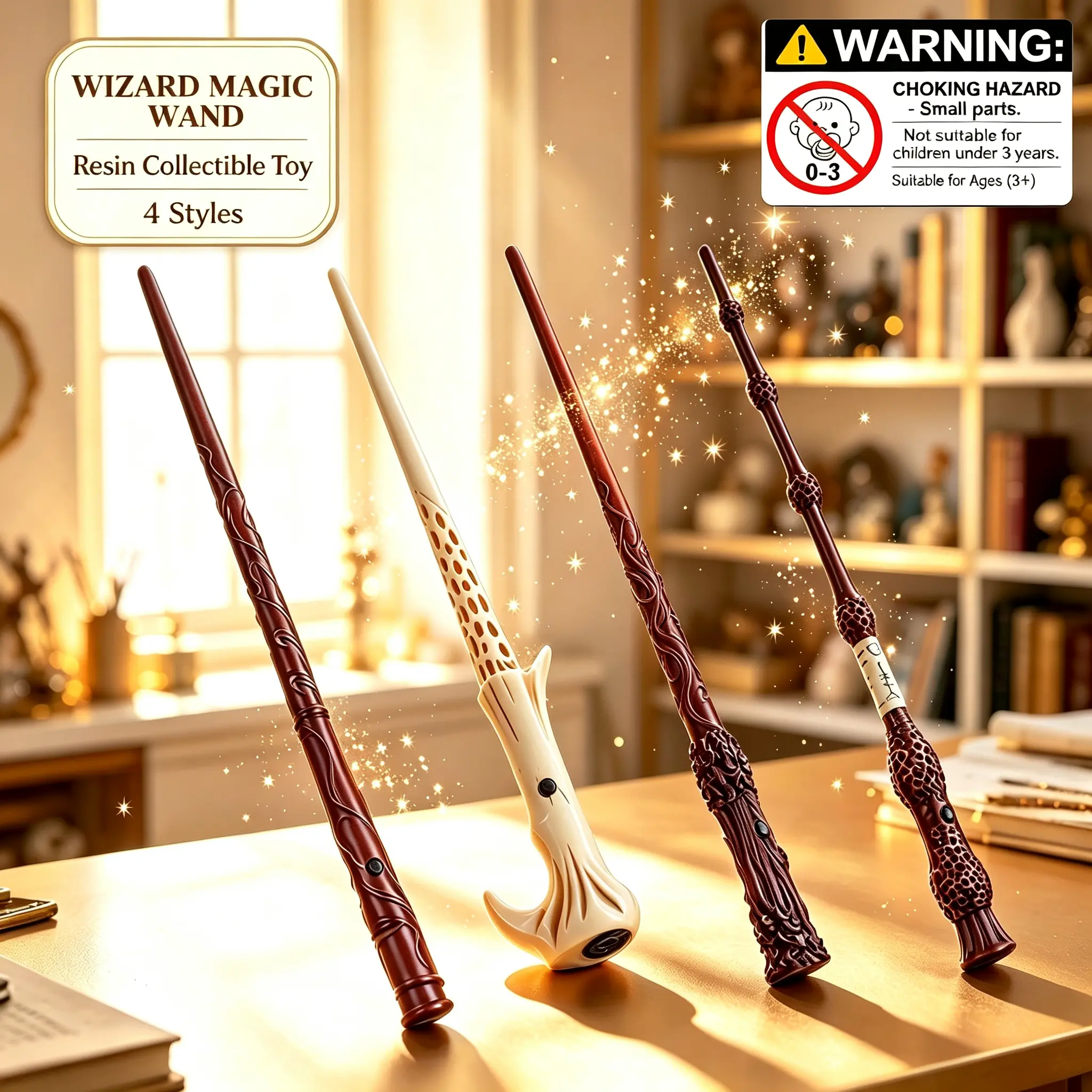 Magic Wand Effect Paper, Smokeless & Ash-Free Magic Prop with Great Playability | Toys & Hobbies Magic Trick Accessory for Family Fun, Party Decor, Cosplay Role Play, Premium Birthday Gift for Teen Boys, Girls & Beginner Magicians