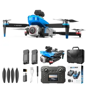 Foldable Remote Control Drone for Adults with HD Camera, Optical Flow Positioning, Brushless Motor, 360° Flip, FPV Quadcopter, Beginner-Friendly Drone one-key takeoff obstacle avoidance