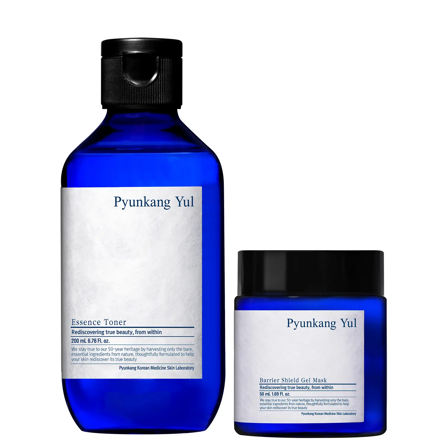 [Pyunkang Yul Official] Essence Toner & Barrier Shield Gel Duo | Skin Barrier Care with Astragalus Root Extract, Ceramides & Peptides | Hydration & Moisture Balance Set for Dry Sensitive Skin | Korean Herbal Skincare (200ml + 50ml)