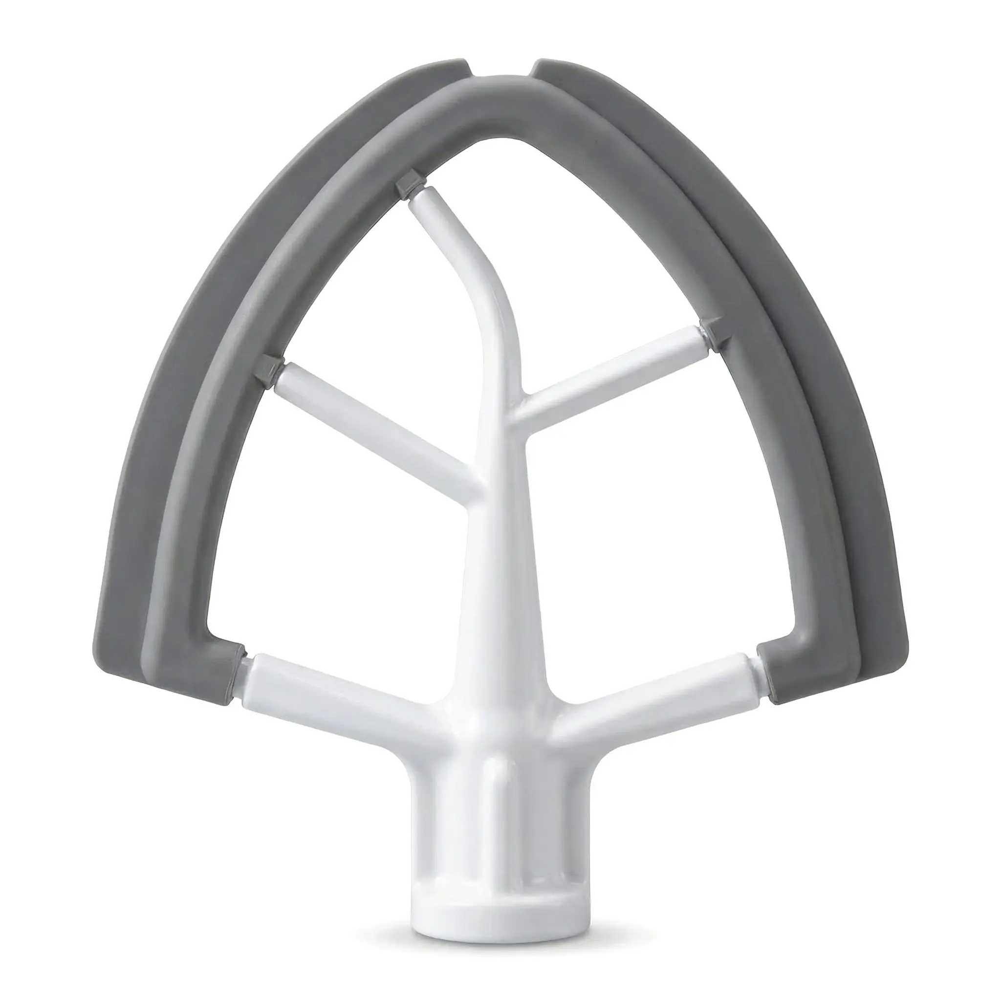 Flex Edge Beater Replacement Part for KitchenAid 4.5/5 QT Tilt Head Stand Mixer - Double Silicone Edge Plastic Double Paddle Attachment, Mixes+Scrapes, Boosts Mixing Results, Supports Healthier Cooking, Gift for Moms, Dishwasher Safe