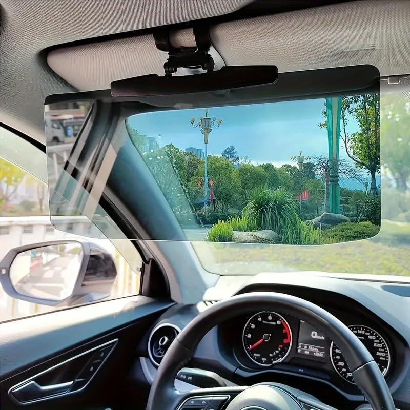 Universal Anti-Glare Polarized Car Sun Visor Extender with UV400 Protection 12.6 x 5 Lens Size Quick 5 Sec Install Safe Driving Windshield Shade