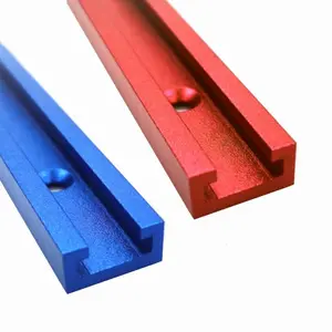 Aluminum Alloy T-track Strength, Woodworking Chute Rail, T Track T-slot Miter Track Jig T Screw Fixture Slot Table Saw Router Table DIY Tools