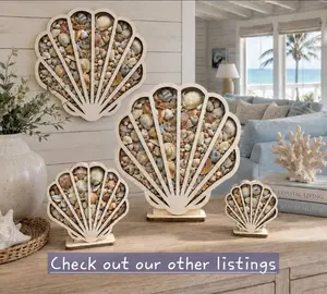Sea Glass & Seashell Shadow Box Beach Glass | Shell Display