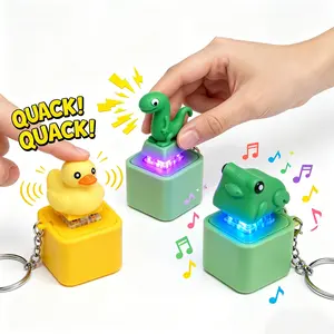 Lizard, Frog, & Duck — Rechargeable LED Color-Changing Sound Toys | A Festive Gift for Kids and Adults Alike