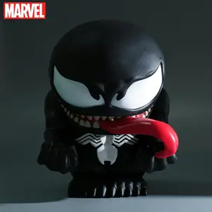 1PC Marvel Officially Licensed Venom Money Bank Large Capacity Waterproof Coin Storage Pot Anime Character Piggy Bank for Bedroom Living Room Home Decoration Christmas Halloween Birthday Gift Ornaments