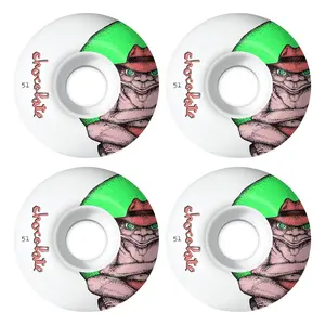 Chocolate Skateboard Wheels Sapo 51mm 99A Classic Shape White