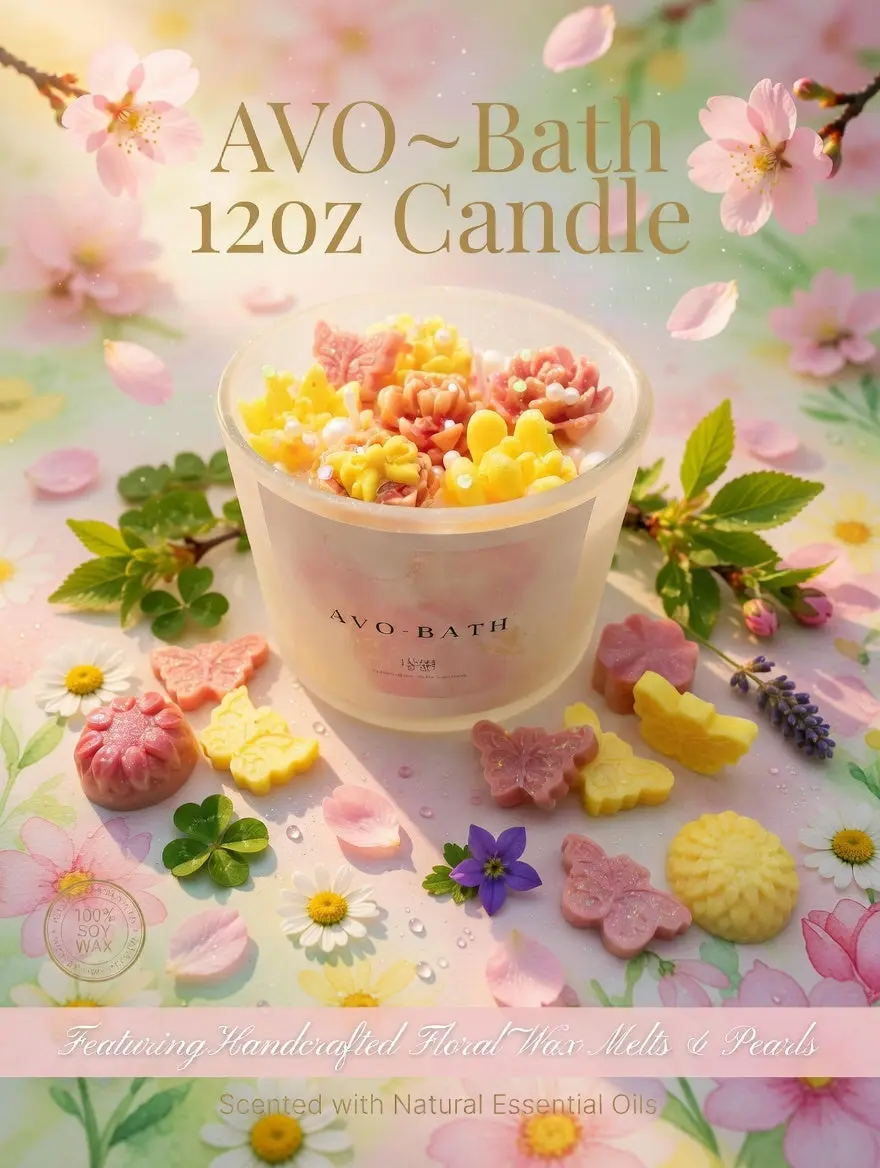 AVO~Bath    (12oz) Artisan Candle