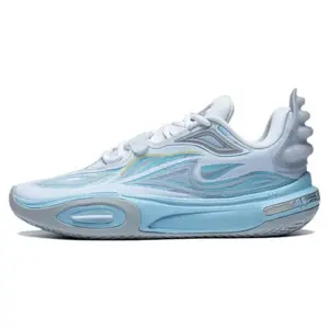 LiNing All City 11 V2 Kids & Youth Shock Absorbers Slip Resistant Mid top Basketball Shoes Men's White Blue ABPT067-3