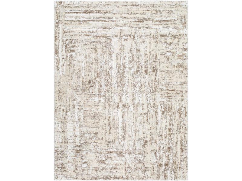 Livabliss Machine Woven Rectangular Indoor Decorative Area Rug - ARP2303-2211, High Pile Poly Mix, Furry Soft Warm Textured, Plush Modern Home Decor, 2 ft x 2 ft 11 in, Light Silver/Sterling Grey/Sage, Home Interior Accessory