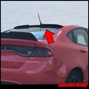 Dodge Dart 2012-2017 Rear Window Roof Spoiler XL w/ Center Cut (380RC)