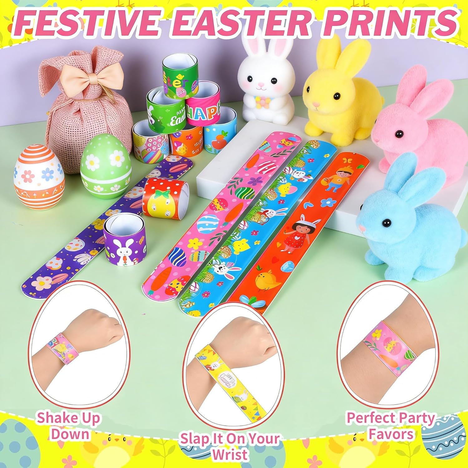 Bulk Easter Eggs 60 Pack – Easter Basket Stuffers with Assorted Toys, Easter Egg Hunt Fillers, Easter Party Favors, Classroom Prizes, Easter Gifts for Kids