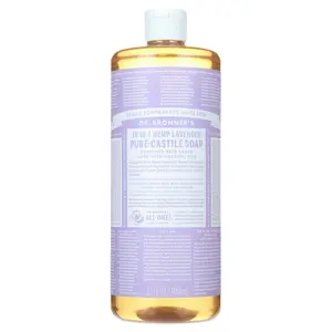 Dr. Bronner's Magic Soap - Castile Liquid - Lavender - 32 oz - 18-in-1 uses - Adults, Teens, Children