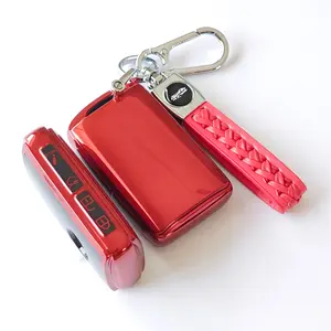 Mazda Key Cover for Mazda3/6/cx9/cx5/cx30/mx5/cx50, Tpu Key Case, Cute Rhinestone Keychain Strap, Full Protection, 4 Keys Included