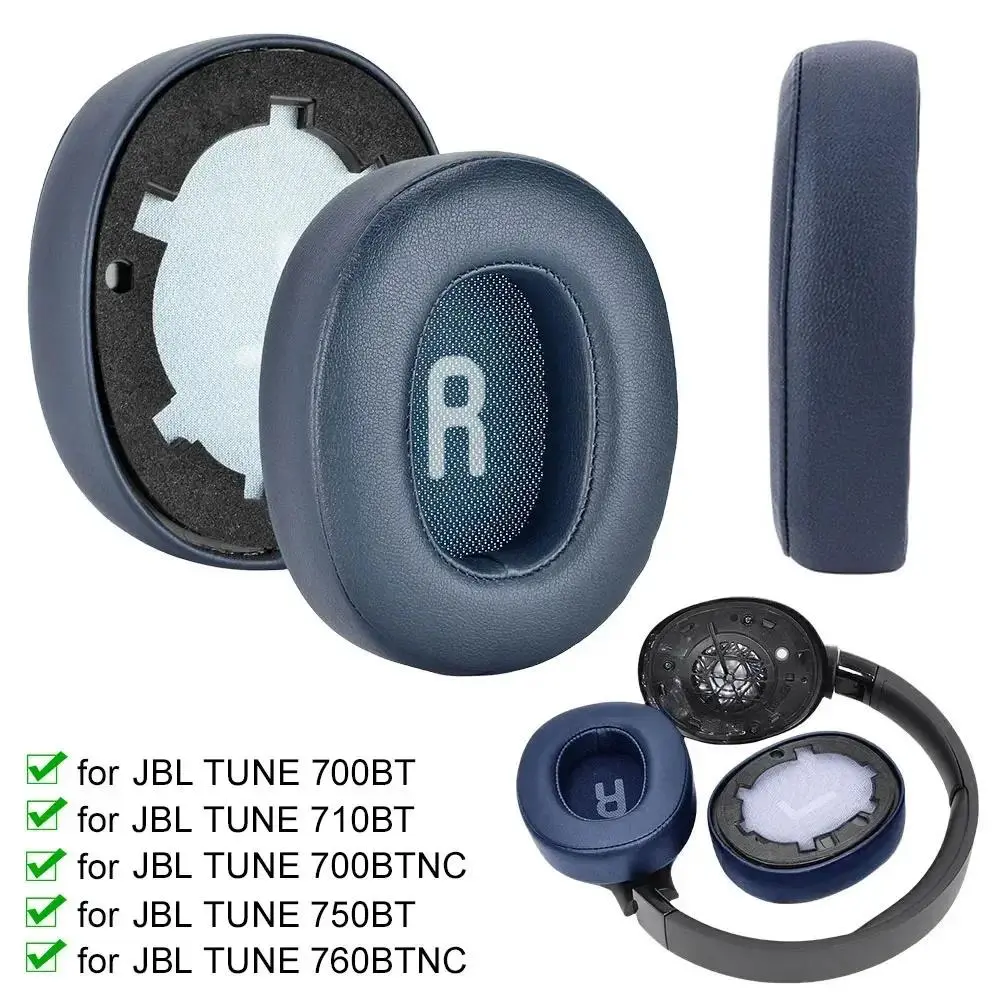 Replacement Earpads Headband Cushion Ear Pads Cushion Cover Headset Ear Cushions for JBL Tune 700BT 710BT 700BTNC 750BT 760BTNC Headphone Memory
