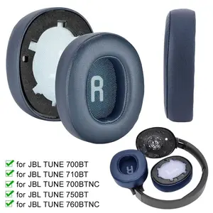 Replacement Earpads Headband Cushion Ear Pads Cushion Cover Headset Ear Cushions for JBL Tune 700BT 710BT 700BTNC 750BT 760BTNC Headphone Memory