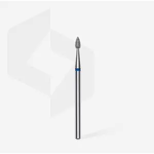 Diamond nail drill bit, “drop” , blue, head diameter 2,3 mm/ working part 5 mm