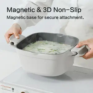 USELUCK Silicone Pot Handle Covers - Heat Resistant & Non-Slip Grips for Secure Handling, Universal Fit for Most Pans & Cookware, Extra Thick & Durable