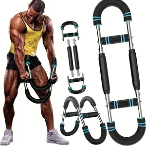 [Christmas gift] Arm Trainer, Adjustable Chest Workout Equipment, Arm Trainer for Men, Chest Trainer for Men, Shoulder Muscle Training, Portable Spring Resistance Home Fitness Equipment TikTokShopBlackFriday