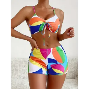 Womens Bathing Suits Bikini Set Bra & Bikini Bottom & 3pcs Bathing Suit spring outfits