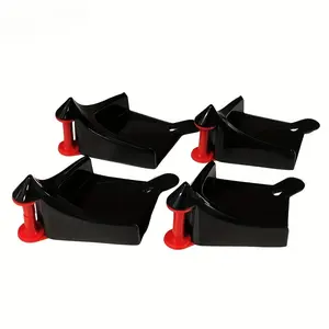 4 pieces of car hose guides, tire hose rollers for car washing, detailed tire hose guides to prevent pressure cleaning hoses from getting stuck under the wheels, and plastic cleaning tools from being hooked