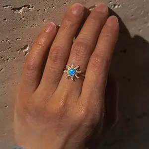 [A gift for youself]925 Silver ring Turquoise Unisex
