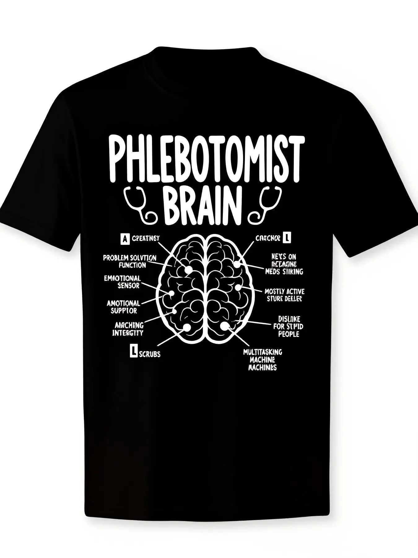 Men's Phlebotomist Medical Tshirt Anatomical Phleb unisex soft cotton short sleeve t shirt, vintage graphic casual tee for men women teens, perfect birthday holiday gift for camping travel gym daily street  wear