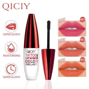 Tattoo Lip Gloss Color Peel-Off 4-Color Tear Long-lasting Moisturizing Hydrating Lipstick for Normal Skin Radiant Finish 50g