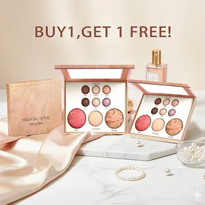 BUY 1, GET 1 FREE!Makeup Palette Multi-Use Cosmetic Set, including Highlighter, Eyeshadow, Contour and Blush.Suitable for Any Makeup Look & Zodiac Theme.Bronze Eyeshadow Powder, Cool Toned Bronzer for Pale Skin, Classic Daily Makeup Palette