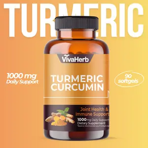 Vivaherb Turmeric Curcumin 1000 mg, 90 Softgels – Immune & Joint Support