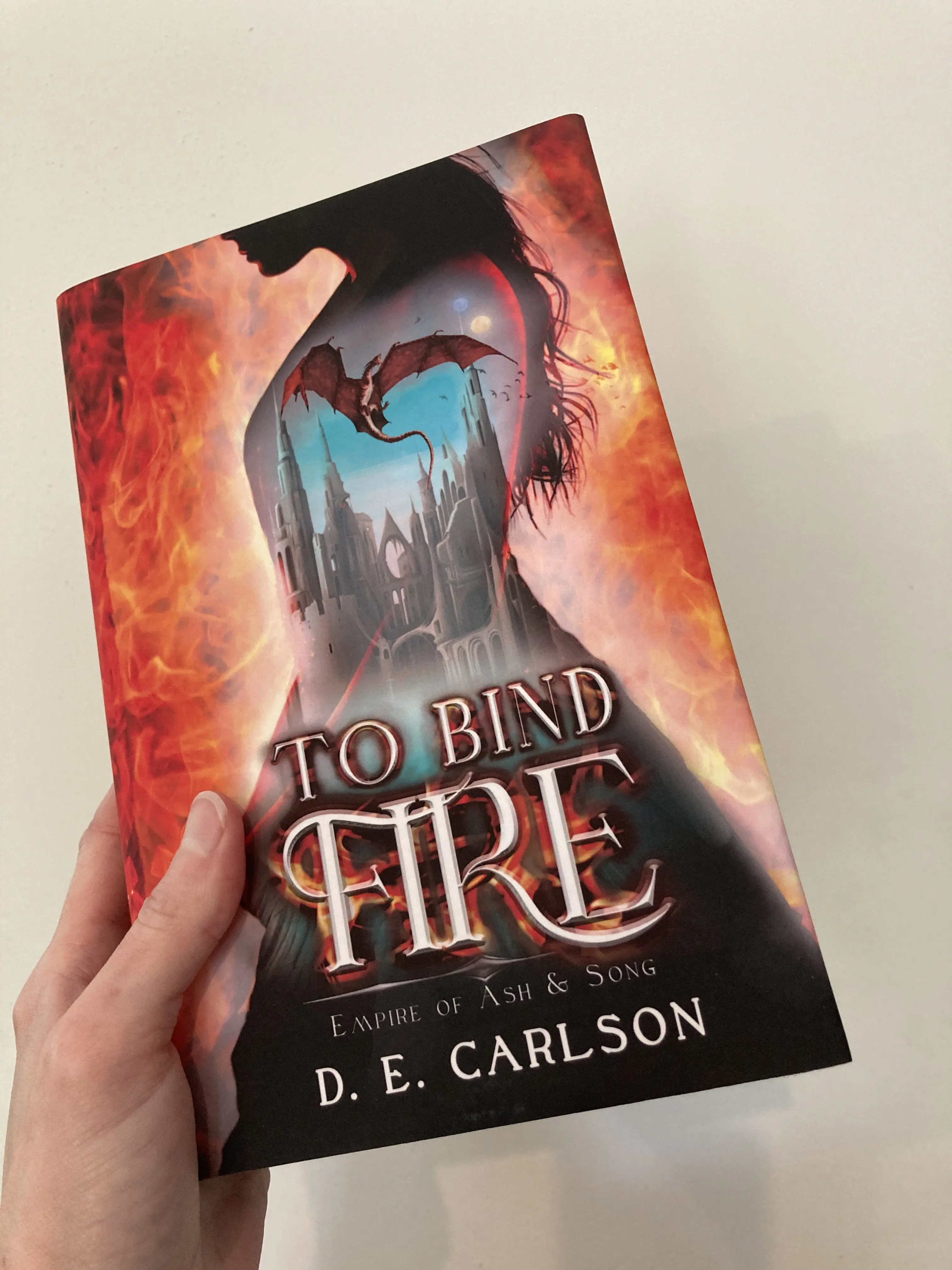 To Bind Fire (Empire of Ash and Song book one) Clean YA Fantasy Romance-old spine design, hardcover