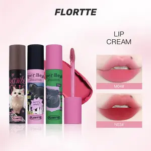 FLORTTE I Am Super Beauty Transfer-Proof Matte Lip Cream, Long-Lasting Non-Stick Cup Lip Makeup, Waterproof Smudge-Proof gift